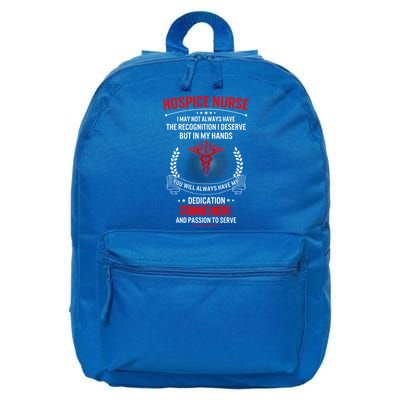 Hospice Nurse Week My Hands Have Passion Cute Gift 16 in Basic Backpack