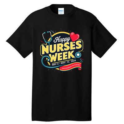 Happy Nurses Week And Day 2024 Superheroes In Scrubs B Tall T-Shirt