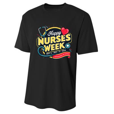 Happy Nurses Week And Day 2024 Superheroes In Scrubs B Performance Sprint T-Shirt