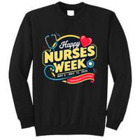 Happy Nurses Week And Day 2024 Superheroes In Scrubs B Tall Sweatshirt