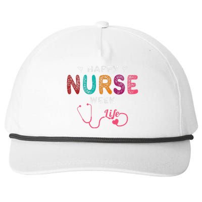 Happy Nurse Week Snapback Five-Panel Rope Hat