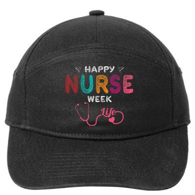 Happy Nurse Week 7-Panel Snapback Hat