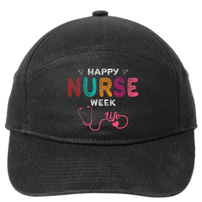 Happy Nurse Week 7-Panel Snapback Hat