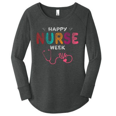 Happy Nurse Week Women's Perfect Tri Tunic Long Sleeve Shirt