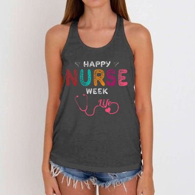 Happy Nurse Week Women's Knotted Racerback Tank