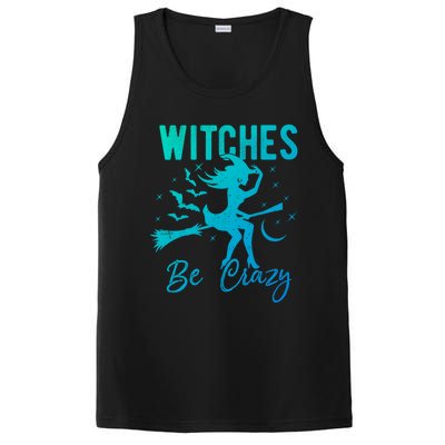 Halloween Night Witches Be Crazy Funny Party Costume Witch Gift PosiCharge Competitor Tank