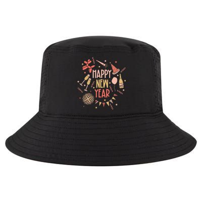 Happy New Year NYE Party 2024 Funny New Years Eve Confetti  Cool Comfort Performance Bucket Hat