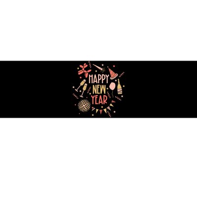 Happy New Year NYE Party 2024 Funny New Years Eve Confetti  Bumper Sticker