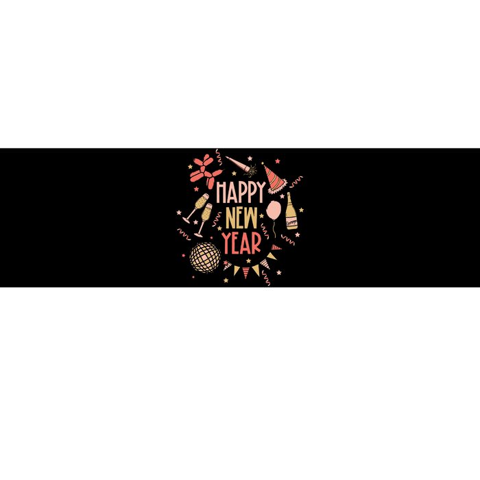 Happy New Year NYE Party 2024 Funny New Years Eve Confetti  Bumper Sticker