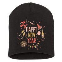 Happy New Year NYE Party 2024 Funny New Years Eve Confetti  Short Acrylic Beanie