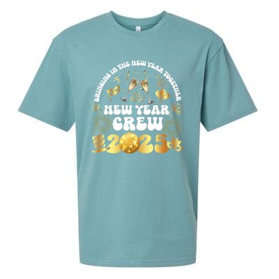 Happy New Year 2025 New Years Eve Party Family Matching 2025 Gift Sueded Cloud Jersey T-Shirt