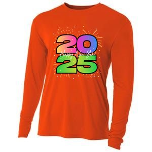 Happy New Year 2025 New Years Party Firework 2025 Loading Cool Gift Cooling Performance Long Sleeve Crew