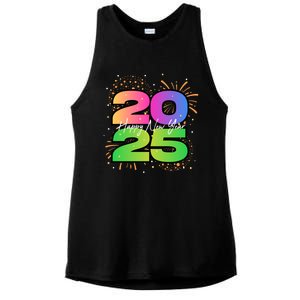 Happy New Year 2025 New Years Party Firework 2025 Loading Cool Gift Ladies PosiCharge Tri-Blend Wicking Tank