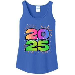 Happy New Year 2025 New Years Party Firework 2025 Loading Cool Gift Ladies Essential Tank