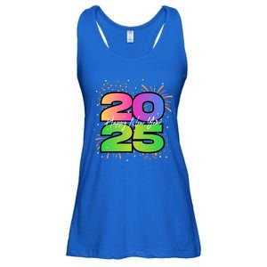 Happy New Year 2025 New Years Party Firework 2025 Loading Cool Gift Ladies Essential Flowy Tank