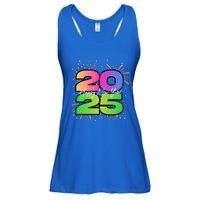 Happy New Year 2025 New Years Party Firework 2025 Loading Cool Gift Ladies Essential Flowy Tank