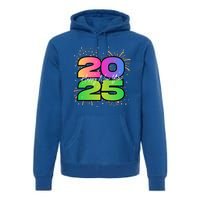 Happy New Year 2025 New Years Party Firework 2025 Loading Cool Gift Premium Hoodie