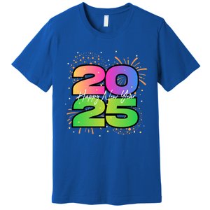 Happy New Year 2025 New Years Party Firework 2025 Loading Cool Gift Premium T-Shirt