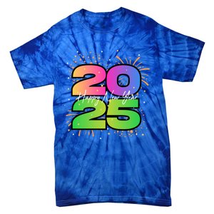 Happy New Year 2025 New Years Party Firework 2025 Loading Cool Gift Tie-Dye T-Shirt