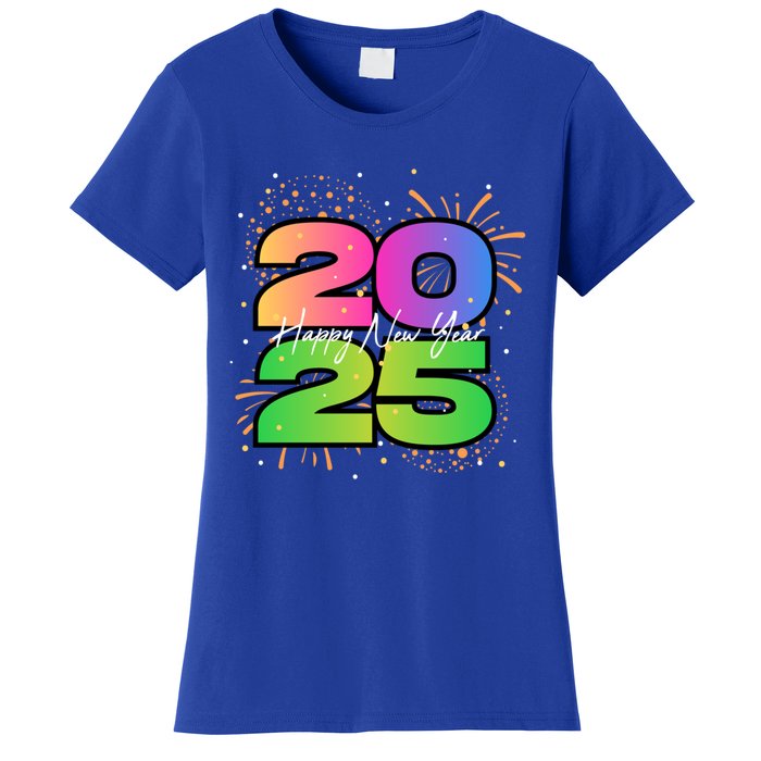 Happy New Year 2025 New Years Party Firework 2025 Loading Cool Gift Women's T-Shirt