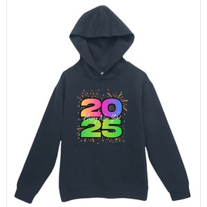 Happy New Year 2025 New Years Party Firework 2025 Loading Cool Gift Urban Pullover Hoodie