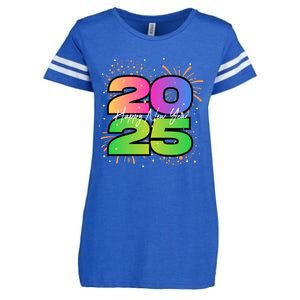 Happy New Year 2025 New Years Party Firework 2025 Loading Cool Gift Enza Ladies Jersey Football T-Shirt