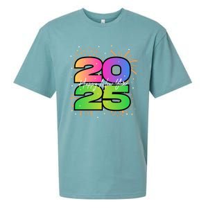 Happy New Year 2025 New Years Party Firework 2025 Loading Cool Gift Sueded Cloud Jersey T-Shirt