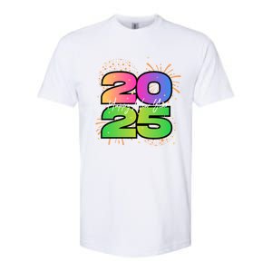 Happy New Year 2025 New Years Party Firework 2025 Loading Cool Gift Softstyle CVC T-Shirt