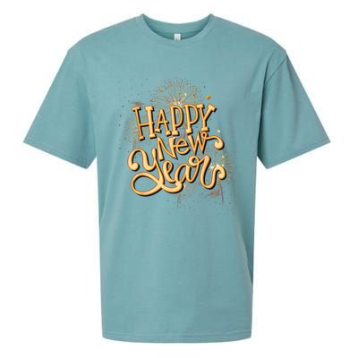 Happy New Year New Years Eve Party Sueded Cloud Jersey T-Shirt