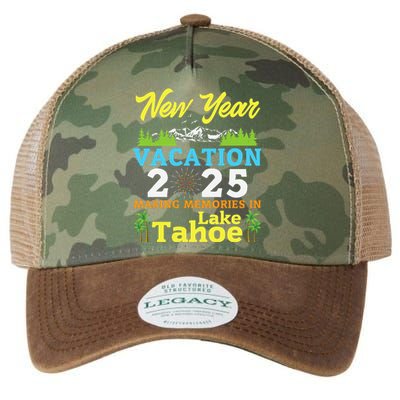 Happy New Year Days Vacation 2025 Making Memories In Tahoe Legacy Tie Dye Trucker Hat