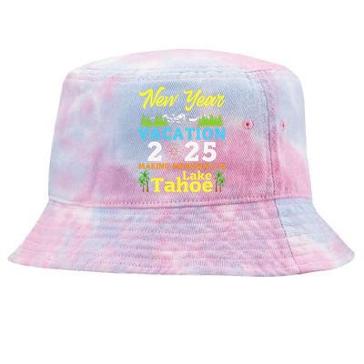 Happy New Year Days Vacation 2025 Making Memories In Tahoe Tie-Dyed Bucket Hat