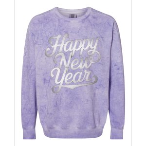 Happy New Year From Family Colorblast Crewneck Sweatshirt