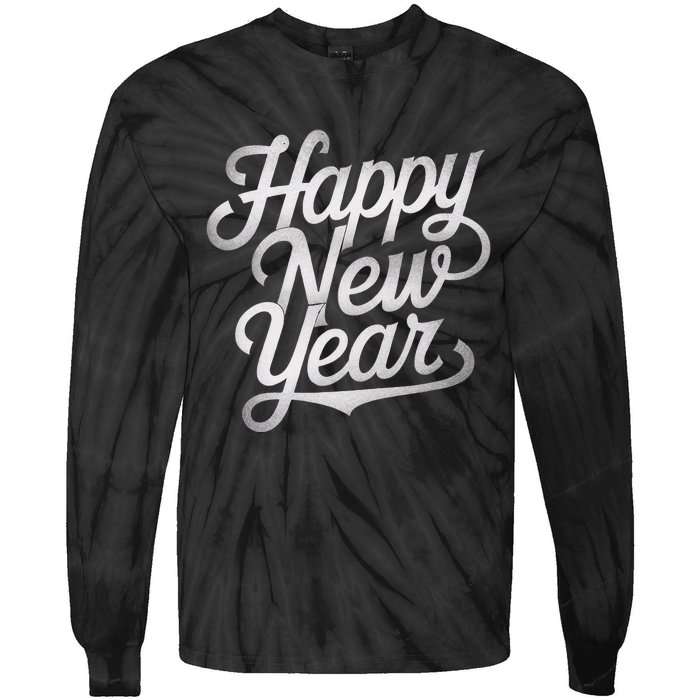 Happy New Year From Family Tie-Dye Long Sleeve Shirt