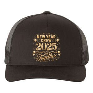 Happy New Year Party 2025 New Year Crew Matching Yupoong Adult 5-Panel Trucker Hat