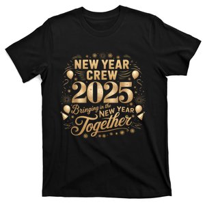 Happy New Year Party 2025 New Year Crew Matching T-Shirt