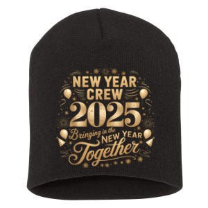 Happy New Year Party 2025 New Year Crew Matching Short Acrylic Beanie