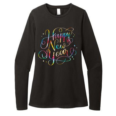 Happy New Years Eve Party Favors 2024 Family Matching Womens CVC Long Sleeve Shirt