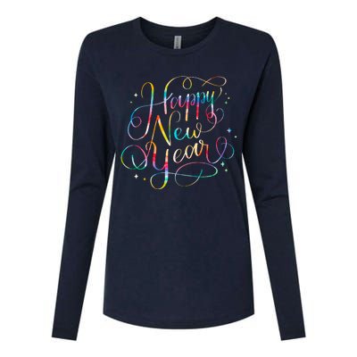 Happy New Years Eve Party Favors 2024 Family Matching Womens Cotton Relaxed Long Sleeve T-Shirt