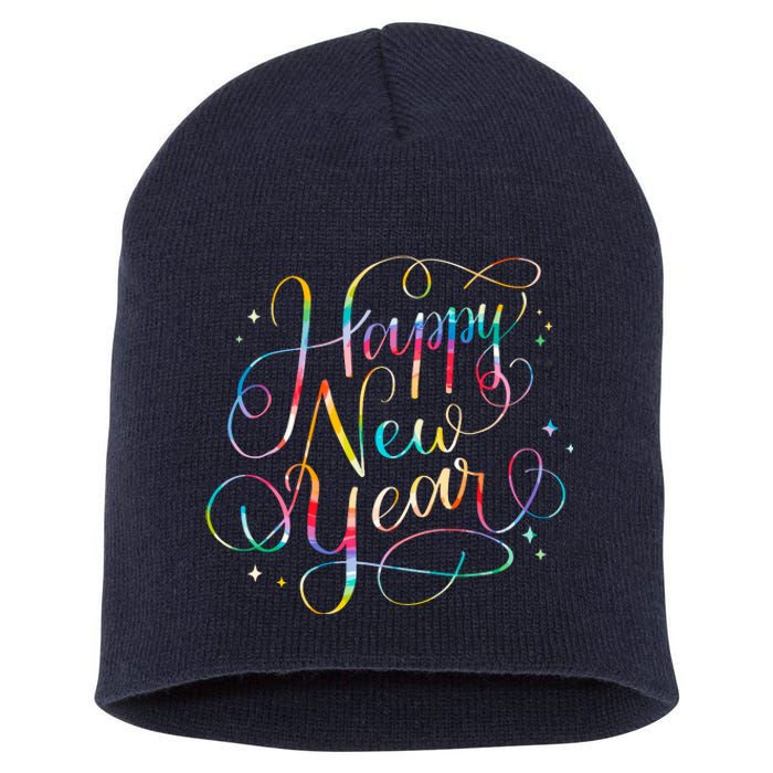 Happy New Years Eve Party Favors 2024 Family Matching Short Acrylic Beanie