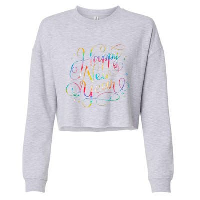 Happy New Years Eve Party Favors 2024 Family Matching Cropped Pullover Crew