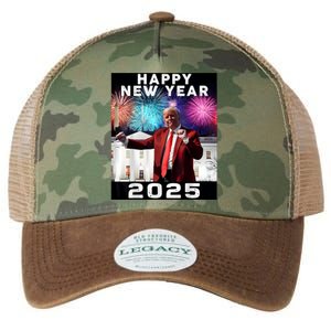 Happy New Year 2025 Boy Girl Funny Trump Legacy Tie Dye Trucker Hat