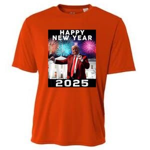 Happy New Year 2025 Boy Girl Funny Trump Cooling Performance Crew T-Shirt