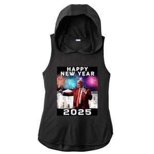 Happy New Year 2025 Boy Girl Funny Trump Ladies PosiCharge Tri-Blend Wicking Draft Hoodie Tank