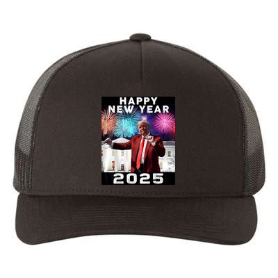 Happy New Year 2025 Boy Girl Funny Trump Yupoong Adult 5-Panel Trucker Hat