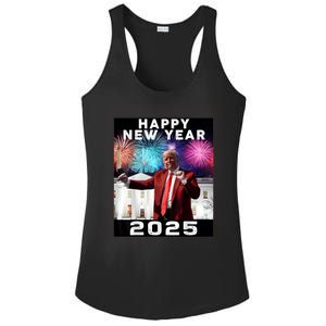 Happy New Year 2025 Boy Girl Funny Trump Ladies PosiCharge Competitor Racerback Tank