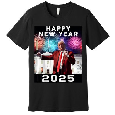 Happy New Year 2025 Boy Girl Funny Trump Premium T-Shirt