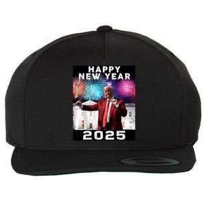 Happy New Year 2025 Boy Girl Funny Trump Wool Snapback Cap