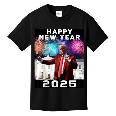 Happy New Year 2025 Boy Girl Funny Trump Kids T-Shirt