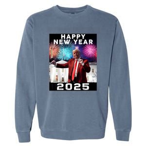 Happy New Year 2025 Boy Girl Funny Trump Garment-Dyed Sweatshirt