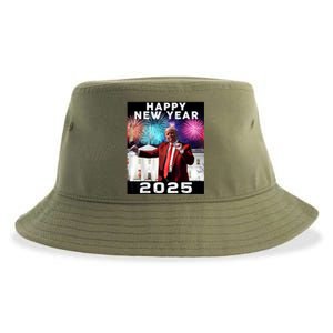 Happy New Year 2025 Boy Girl Funny Trump Sustainable Bucket Hat